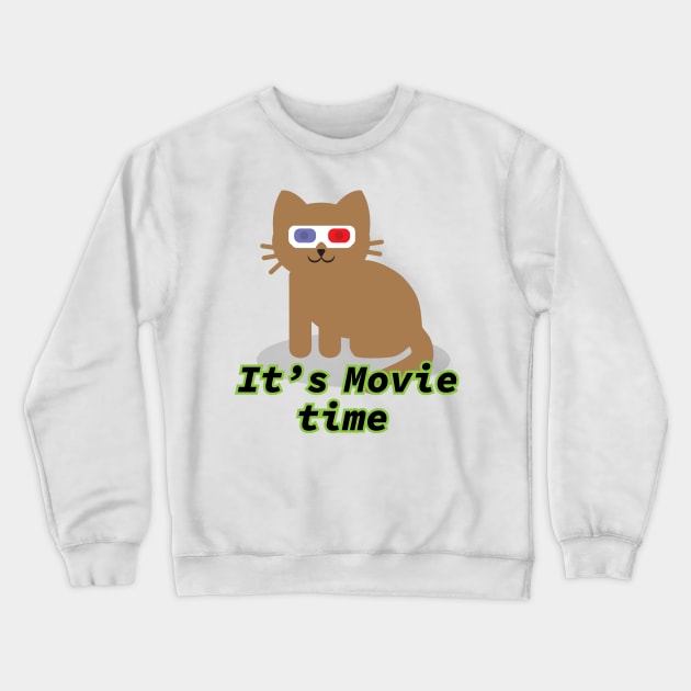 It's movie time Crewneck Sweatshirt by satyam012